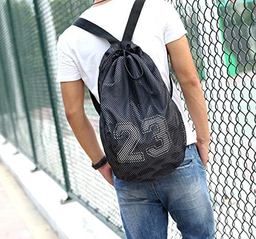 Alfa Gear от тежка рамка от плат с мрежа, лека чанта-раница за фитнес/йога за носене на баскетболна топка, футболна топка, волейбол или лууз