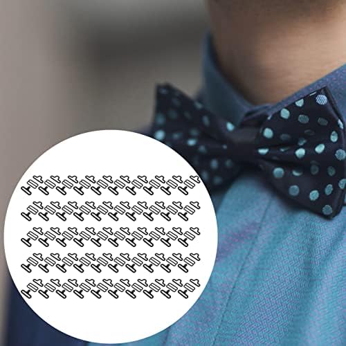 Kadimendium 50 комплекта Метален регулируем обков за вратовръзка-на пеперуда, Скоба за вратовръзка, Закопчалка-Кука, Каишка за вратовръзка, използвани за производство на