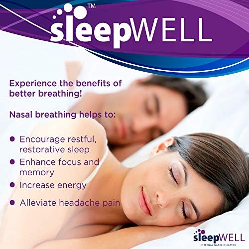Вътрешен носорасширитель sleepWELL Sleep /Snore за улесняване на хъркане, отстраняване на назална конгестия, Спокоен сън, Стягане на