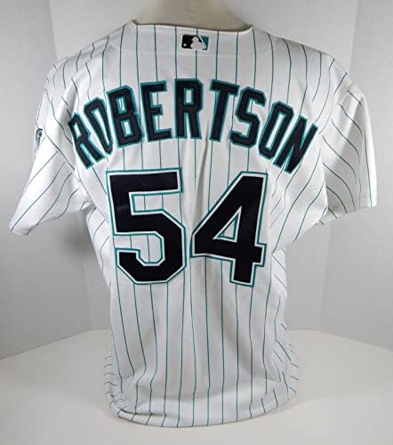 Флорида Марлинс Робъртсън #54 Излиза в играта Бяла Риза DP07266 - Използваните в играта тениски MLB