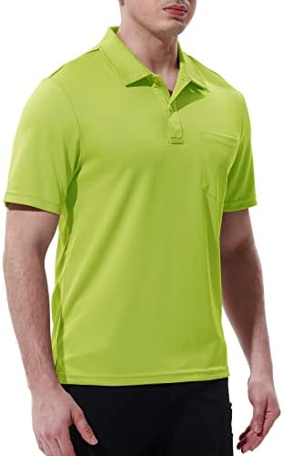Мъжки ризи поло Rdruko с къс ръкав, бързо съхнещи спортни ризи игрища на открито с джоб