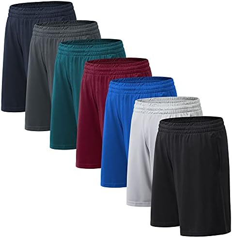 Мъжки Спортни къси панталони BVNSOZ с Джобове и Еластичен колан, бързо съхнещи Спортни къси Панталони за Мъже