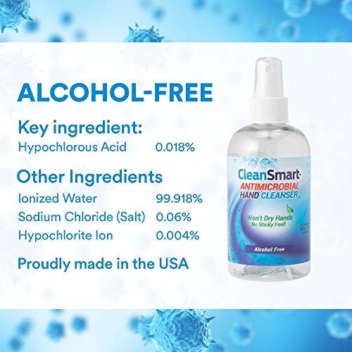 Почистващо средство за кожата и ръцете с антимикробно действие CleanSmart, флакон от 8 унции (опаковка от 2 броя), не съдържащ алкохол,