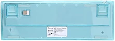 MechLands MC66 65% Програмируема с гореща замяна Безжична детска RGB клавиатура, 2.4ghz / Bluetooth / USB-C с Двойна Звукопоглощающей силиконова подплата, акумулаторна батерия 4000 mah за