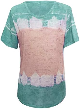 FQZWONG/ Дамски Блузи С равен брой гласове-боя, Лятна Хавайска Риза с Къс ръкав, Ежедневни Риза Размер Плюс, Удобни Леки Върхове за Почивка