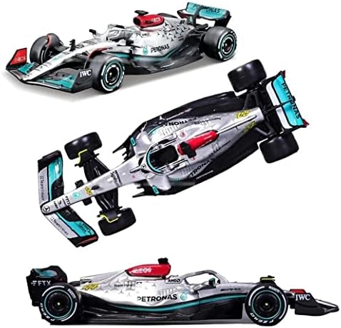 Bburago 1:43 2022 F1 Mercedes-AMG Team W13#44 Хамилтън #63 Ръсел Сплав Луксозни автомобили, Подадени под налягане, Модел играчки (2022 W13 №63 Russell)