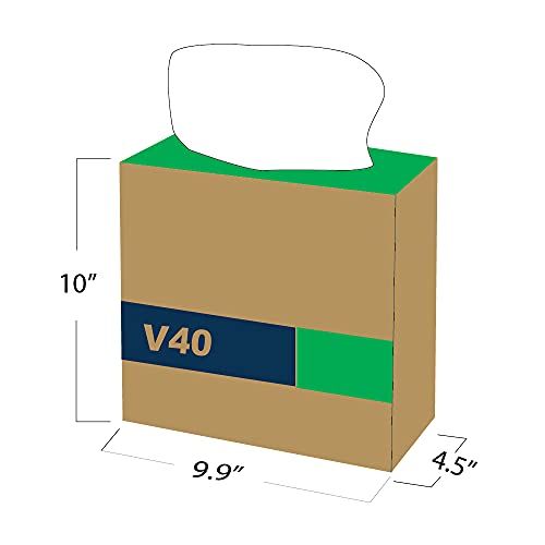 Чистачките на предното стъкло за тежки условия на работа TaskBrand N-V040IDW Interfold в кутии-дозаторах бял цвят (9 опаковки по