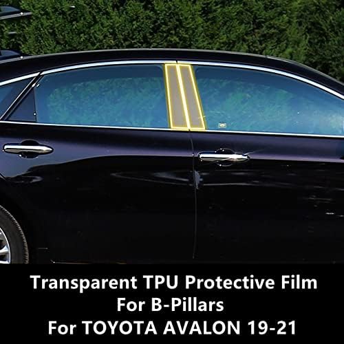 JINQIUTE B-Образни Подпори Прозрачен Защитен Филм от TPU За ремонт От Надраскване, Аксесоари за ремонт, Toyota Avalon 19-21