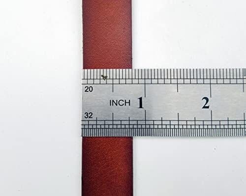 Glory Чин на 5 Метра от 20 mm x 2 mm от естествена телешка кожа върху плоска подметка, 20 мм и Ширина от Естествена кожа за Производство на бижута Кожзаменитель (кафяв)