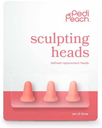Сменяеми дюзи Pedi Peach Sculpting Head за прецизна Електронна Пилочки Pedi за Краката, Средство за премахване на мазоли, 3 опаковки