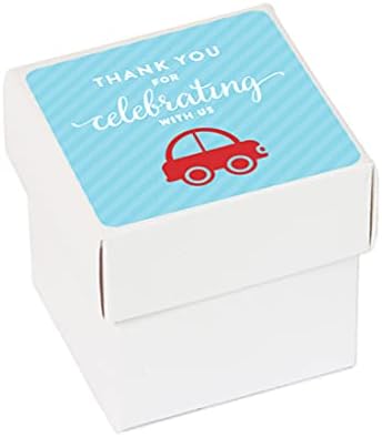 Комплект Направи си сам, Мини Квадратна кутия за подаръци за рожден ден Andaz Press, Благодаря ви, че се празнуват с нас, халби за Бира, Наздраве!, 20 опаковки, за пенсионира