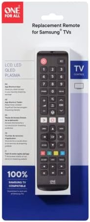 One for All Samsung TV Fernbedienung - Funktioniert mit Allen Samsung TV/Smart TV - die ideale TV-Ersatzfernbedienung - URC4910