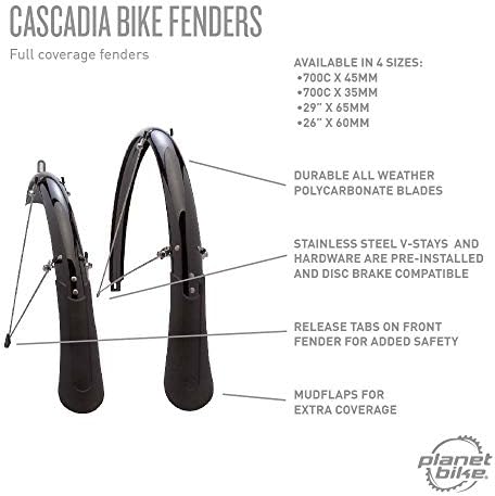 Калници за велосипеди Planet Bike Cascadia - 700c x 35 мм