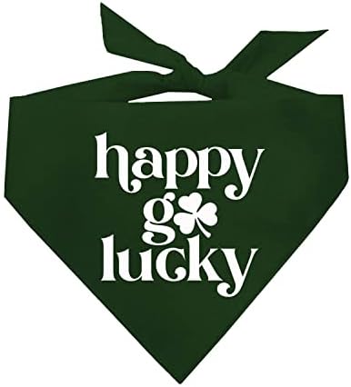 Шарена кърпа Happy Go Lucky Dog (Тъмно зелен)