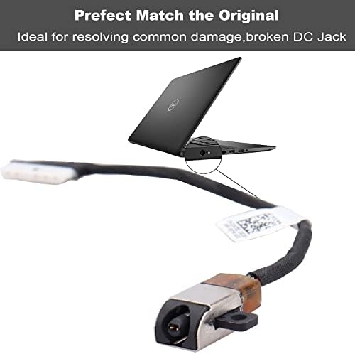 IKPEK Жак Захранване Dc кабел за зареждане Порт Подмяна на Кабел за лаптоп Dell Inspiron 15 5570 5575 i5770 17 5770 5775 Серия P35E P75F 2K7X2 02K7X2 DC301011B00