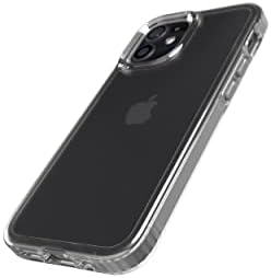 Прозрачен калъф за телефон tech21 Evo за Apple iPhone 12 Mini 5G с дължина 10 метра. Защита от падане, Бистра