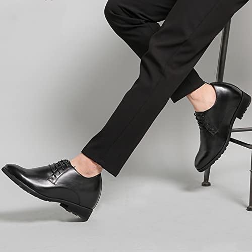 CHAMARIPA/Мъжки Оксфордские обувки с асансьор, Увеличаване на растежа, Модел обувки за Смокинг От Естествена кожа 3,15 инча по-висок H62D11K011D