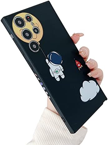 XAYAH е Съвместим с Samsung Galaxy S22 Ultra Candy Case За жени И момичета, Сладък калъф за Астронавти, Обектива на камерата, Пълна