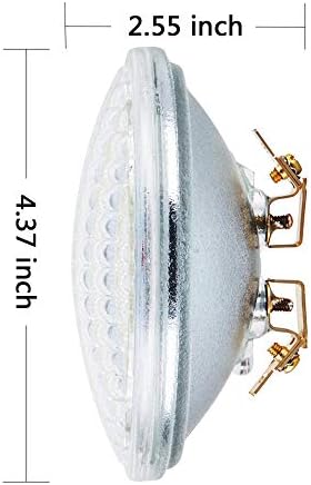 Led ландшафтна лампа Goehiaul PAR36 9W 3000K Топло бяла led лампа PAR36 AC/DC12V, 900 лумена, което е равно на халогенни 60 W (1 опаковка)