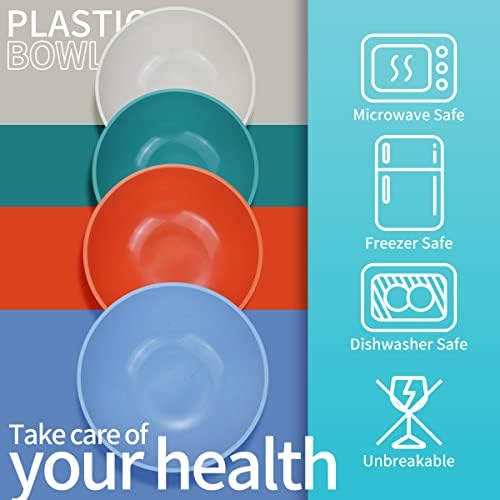AIZOEVCN Нечупливи пластмасови купички за ядки 25 грама, комплект от 8, може да се използва в микровълнова фурна и съдомиялна