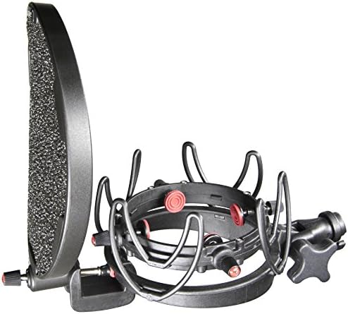 Студиен комплект Rycote InVision с USM-VB за звукозаписните микрофони с голяма бленда, 55-68 мм, включва в себе си универсална ударное планина за микрофон USM-VB, универсален поп-ф