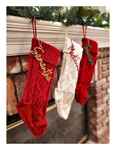 Поименна етикет за коледни чорапи, Поименна етикет за отглеждане на поръчка, Поименна етикет за коледни отглеждане на домашни животни, Декорация за Коледната елха