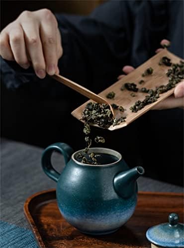 LDCHNH Керамичен Чайник С Ръчно Рисувани Планински Китайски Чайник Кунг-фу Посуда За Напитки 210 мл Керамични Чайници С
