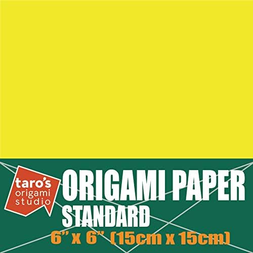 [Студио оригами Таро] Стандартен 6-инчов еднопосочна един-цветен (yellow), 50 листа (всички от един цвят) е Квадратна японската хартия премиум-клас
