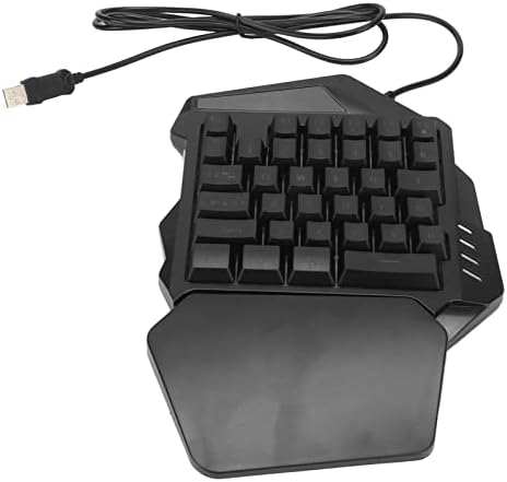 Клавиатура за една ръка, 35 Комбинации с RGB Подсветка, Механична Клавиатура за лаптоп, Настолен компютър, Преносим USB Жичен Детска