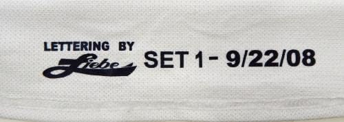 2008-09 Сейнт Луис Блус Тайсън Стрейкен #62 Използвана в играта Бяла риза DP12309 - Използваните в играта тениски НХЛ