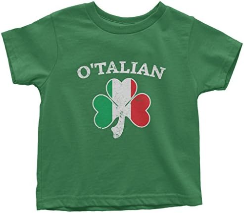 Тениска за деца Threadrock Kids O ' Talian Italian Irish Shamrock