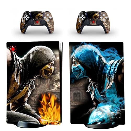 За PS4 SLIM - Игра Ninja Mortal Best War Kombat X Стикер на корицата на PS4 или PS5 За конзолата PlayStation 4 или 5 и контролери