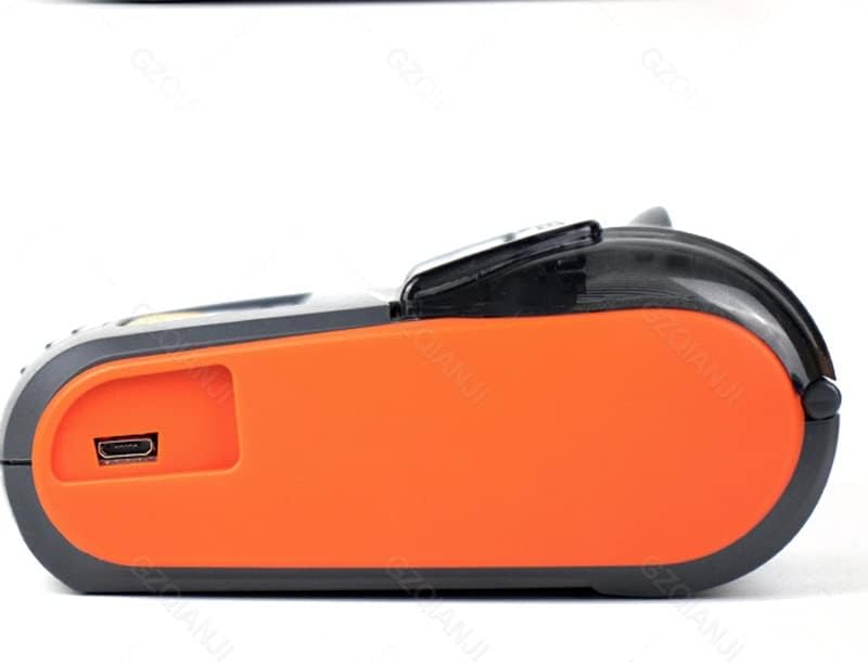 LUKEO Мини Термопринтер Мини Мини Преносим принтер за получаване на проверки Безплатно приложение за телефон Принтер (Цвят: оранжев размер: 83 * 112 * 54 мм)