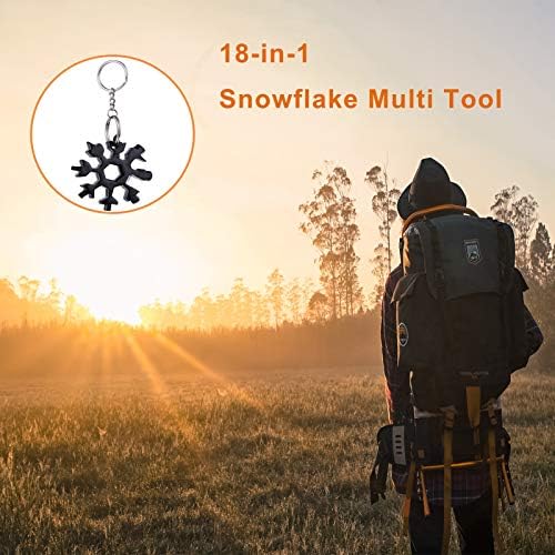 Многофункционален Инструмент 18 в 1 Snowflake - Отварачка за бутилки във формата на Снежинки от Неръждаема Стомана, Плоска Крестообразная Отвертка, Гаечен Ключ за Пътува