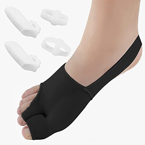 KTSAY, Подобрен коректор за палеца на крака за жени и мъже, 2 бр., Неоперативен чорапи за палеца на крака, Удобни и дишащи коректор