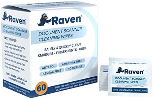 Комплект Оригинални скенер на документи Raven с Пылезащитным калъф, Защитно фолио за екрана, Почистващ Кърпички и печат