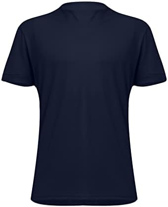 Мъжки Обикновена тениска AMZoc, Ежедневни Однотонная Мъжки Бизнес тениска с V-Образно деколте и къс ръкав за Фитнес