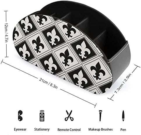 Черно-Бели Притежателите на Дистанционното управление, във формата на лилия, Кутия-Органайзер с 5 Отделения, Тенис на Калъф За Съхранение