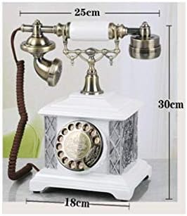 Античен телефон ZYZMH Design - Отточна тръба на шарнирна връзка телефон - Ретро Телефон С Кабел - Реколта декоративни телефони (Цвят: A)