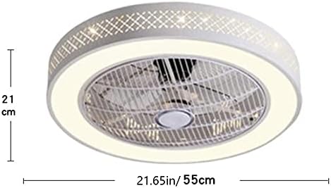Вентилатор на тавана PAKFAN с Подсветка, Дистанционно Управление LED 3 С Регулируема Яркост на 3 Скорост на Вятъра, Наполовина Скрито