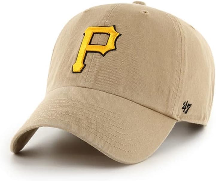 Мъжки Дамски Шапка Каки с Регулируема каишка '47 Pittsburgh Pirates Clean Up със Златно лого