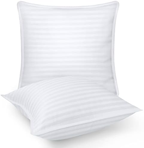 Спално бельо Utopia Постелки и възглавници за спане с Размери 18 х 18 инча (Бял), Комплект от 2-те, Охлаждане на хотелиерството качеството, на гърба, на корема или на страни