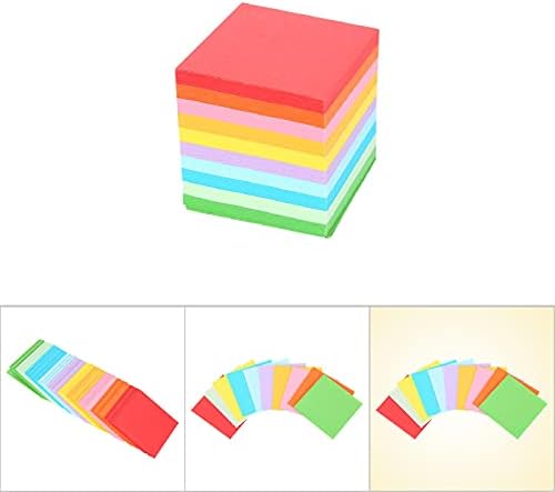 10 Цветна Хартия за Оригами, 520шт 2-Инчов Двустранен Сгъваем Хартиен Кран Оригами за Производство на Занаяти Собствените си ръце,