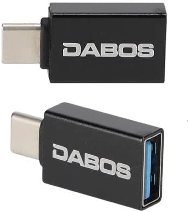 Адаптер DABOS USB-C (2 комплекта), USB C (мъжки) - USB 3.0 (женски) Адаптер за високоскоростен пренос на данни с USB C USB