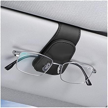 Притежателите на Слънчеви очила AICEL за Слънцезащитен Козирка на автомобила, Кожена Поставка За очила, Магнитен Държач