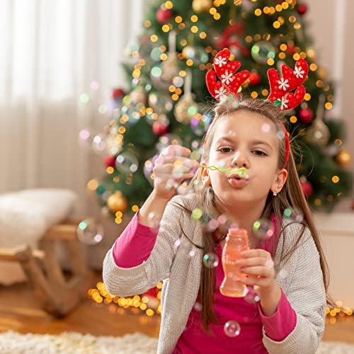 Коледни Пръчици с Мехурчета, 40 Опаковки Мини-Пръчки с Мехурчета за Коледа, Коледни Играчки, Подарък за Момичета, Момчета, Деца,