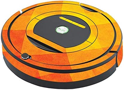 Кожата MightySkins е Съвместима с роботизированным с прахосмукачка iRobot Roomba 770 - Оранжева шарка | Защитно, здрава и уникална