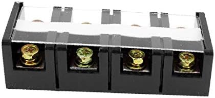 X-DREE 5pcs 600V 60A 4-Цифрен Двухрядный жак за прегради клемм голям ток на TC604 (5 конектори 600 v 60A 4-Цифрен конектор за свързване на големи блокове Barrera Conector TC