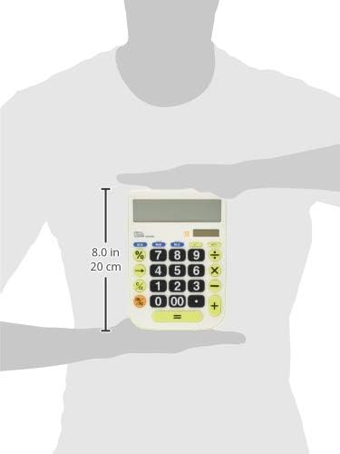 Калкулатор Nakabayashi ECD-8502G, 12 Цифри, Голяма Клавиш, M, Функция за изчисляване на данъци
