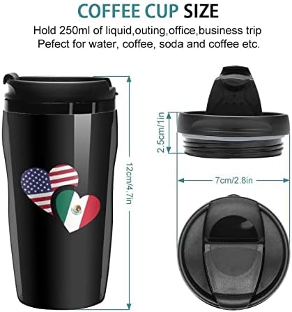 Чашата за кафе с Мексиканския Флаг на САЩ с Капак, Изолиран Чаша, Здрава Пътна Чаша за Напитки 250 мл